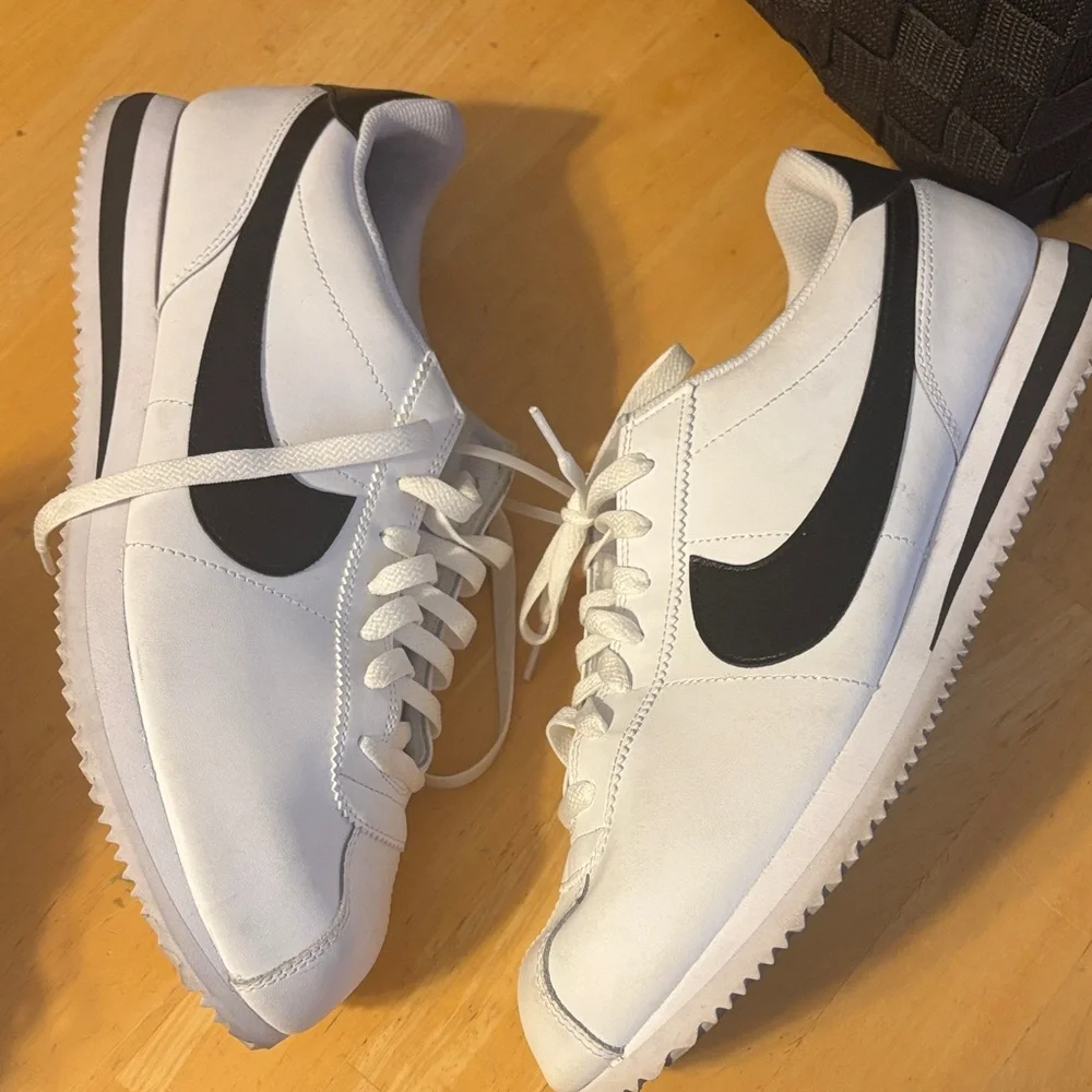 Nike Cortez Men's Classic White and Black Sneakers